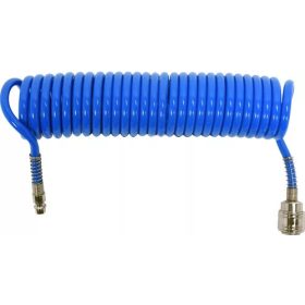   YATO Pneumatikus tömlő (spirál) gyorscsatlakozóval 5,5 mm x 8 x 5 m 1,2 MPa