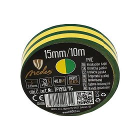 Szigetelőszalag (15mm/10 méter) sárga-zöld autóalkatrész