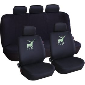    Üléshuzat Anma univerzális 9 db-os fekete szarvas mintáv... 
