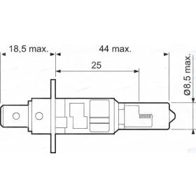 Valeo H1 12V +50% Light izzó