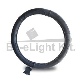   Prémium kormányvédő CAR Steering 37-39 cm, Bőr fekete, 
