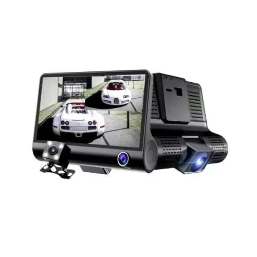  3 kamerás menetrögzítő (első, hátsó, belső) 4" F..