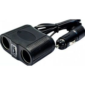  Olesson szivargyújtós átalakító 1db usb aljzat 2db sziv..