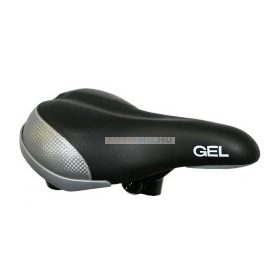 Nyereg GEL fekete-szürke komfort MTB 290x180
