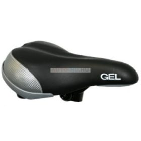 Nyereg fekete-szürke GEL túra 260x210