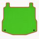 Méretazonos csomagtértálca zöld alap, piros szegéllyel – EVADORO prémium autós kiegészítő