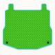 Méretazonos csomagtértálca zöld alap, világoskék szegéllyel – EVADORO prémium autós kiegészítő
