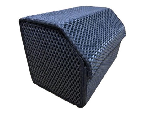 Autós tároló, rendszerező sárga alap, fekete szegéllyel – EVADORO prémium autós kiegészítő