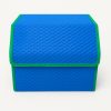 Autós tároló, rendszerező világoskék alap, zöld szegéllyel – EVADORO prémium autós kiegészítő
