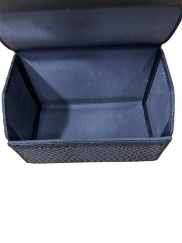 Autós tároló, rendszerező zöld alap, piros szegéllyel – EVADORO prémium autós kiegészítő